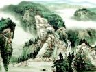 2008年为中南海党委办公室创作山水作品