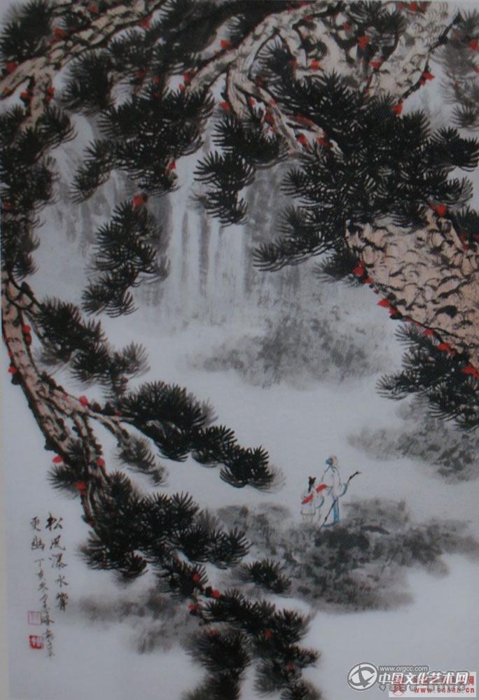 松风瀑水响更幽