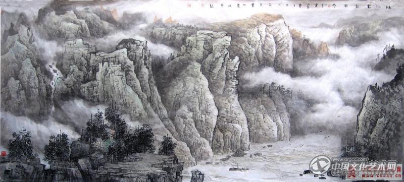 峡江云起图