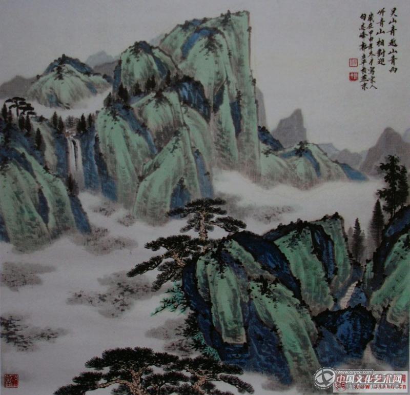 两岸青山相对迎