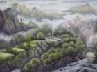 画家闫秀伶山水作品《青山幽居》