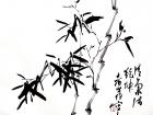 书画家郭朝卿花鸟作品《竹子》