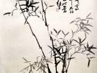 书画家郭朝卿花鸟作品《竹子》