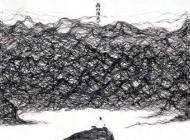 《高山流水》 520x220cm 2010年
