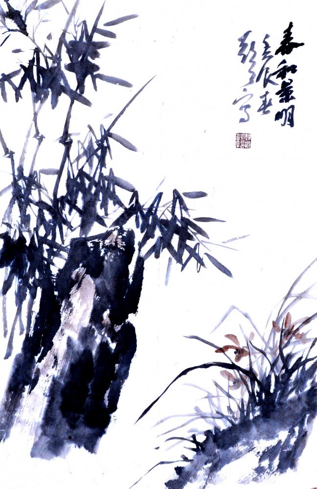 书法家郭朝卿作品《春和景明》