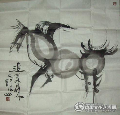 追美林---画马图