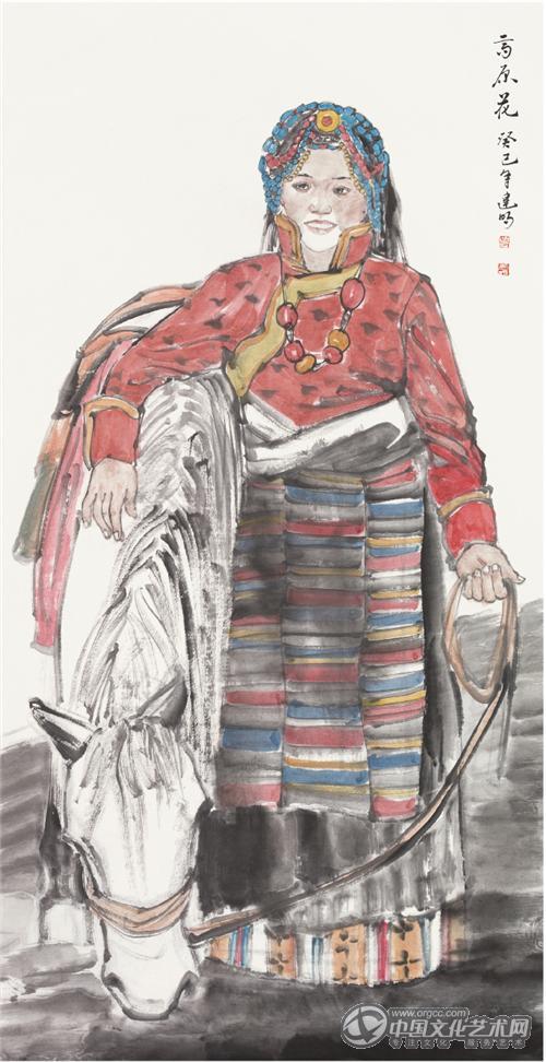 L100305高原花136cmx68cm2013年