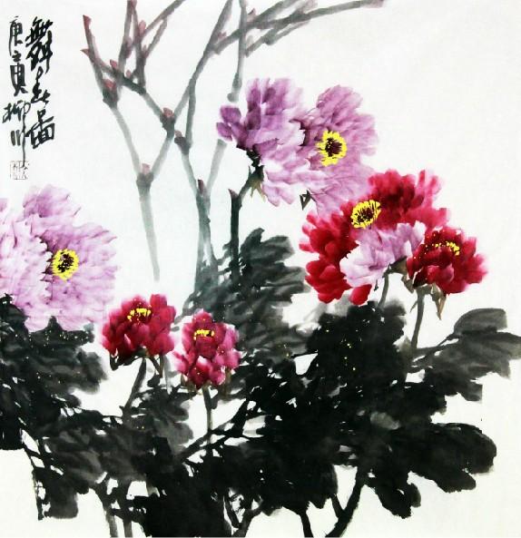 文柳川舞春图
