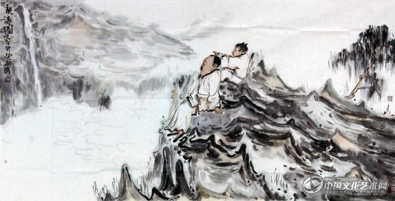 吴非观瀑布