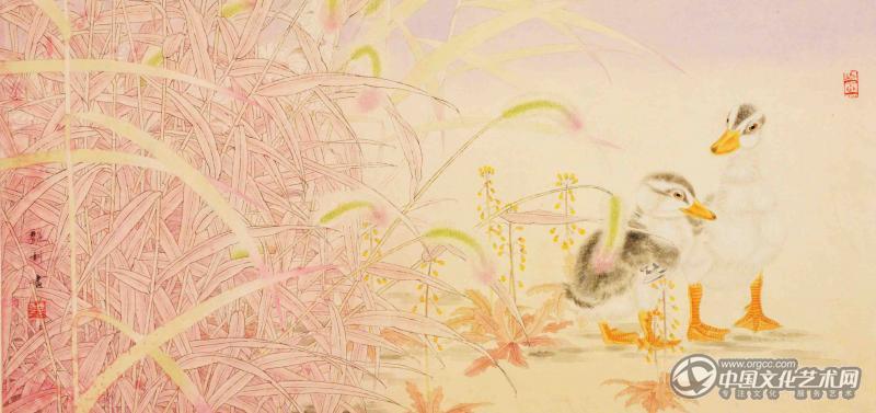 王艳利工笔花鸟作品
