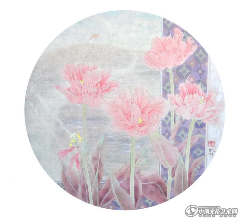王艳利工笔花鸟作品