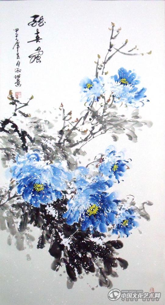 画家郝淑琳花鸟作品