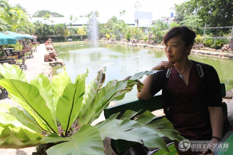国画家王旗在泰国掠影