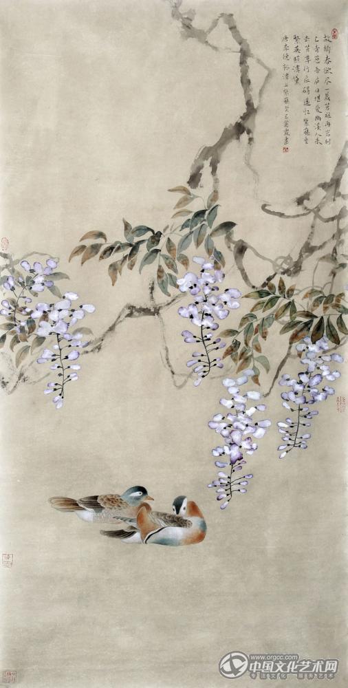 国画家常丽霞工笔花鸟作品