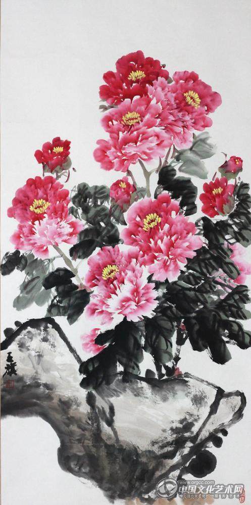 国画家王旗花鸟作品
