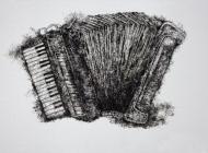 《手风琴》 丁凯 140x100cm 2012年