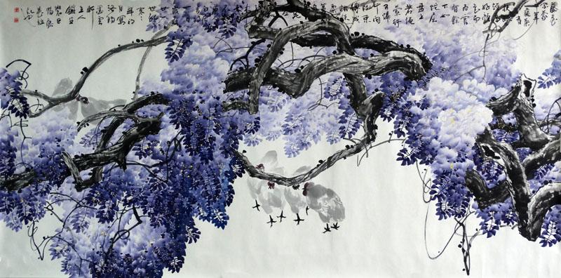 画家索铁生花鸟作品