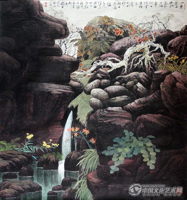 画家索铁生山水作品