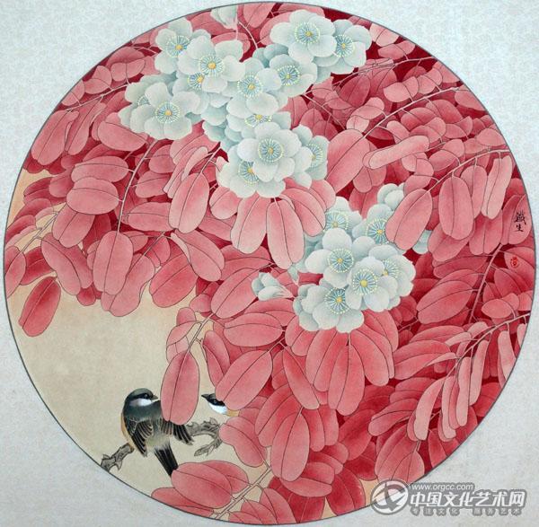 画家索铁生花鸟作品