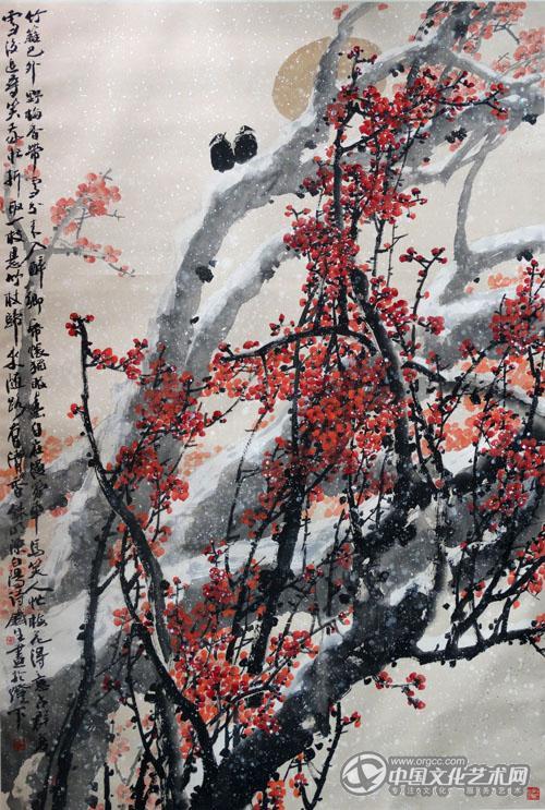 画家索铁生花鸟作品