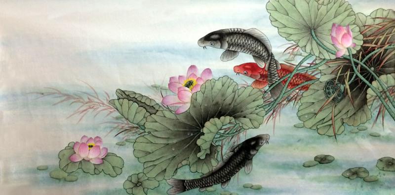 画家郝淑琳花鸟作品