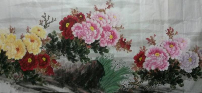 画家郝淑琳花鸟作品