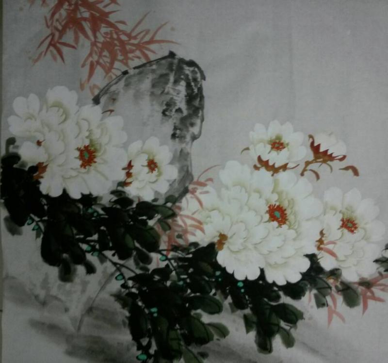 画家郝淑琳花鸟作品