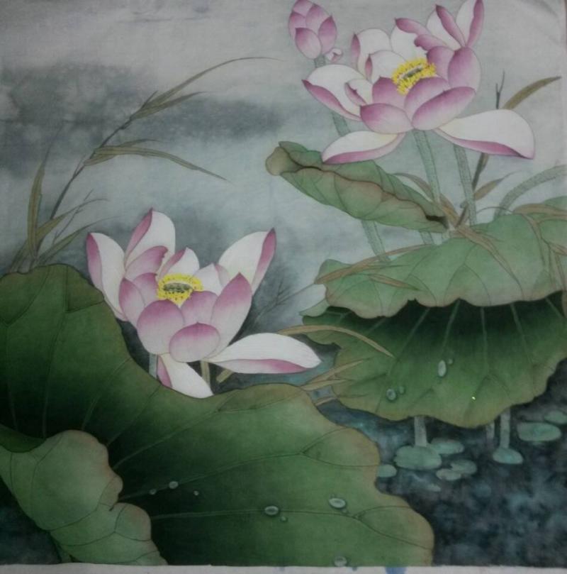 画家郝淑琳花鸟作品