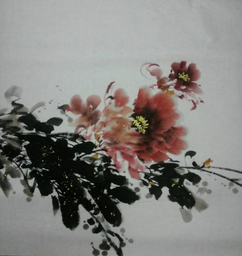 画家郝淑琳花鸟作品