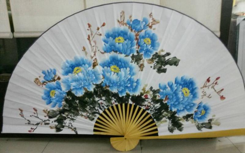 画家郝淑琳扇面花鸟作品