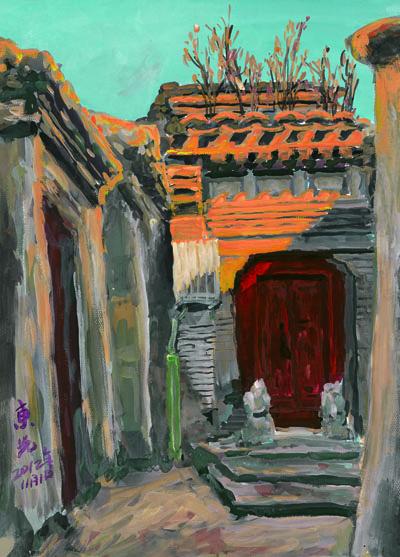 韩东光水粉作品