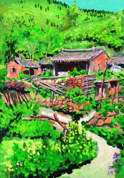 韩东光水粉作品