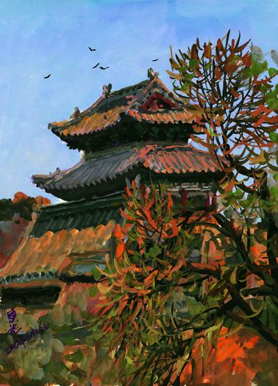 韩东光水粉作品