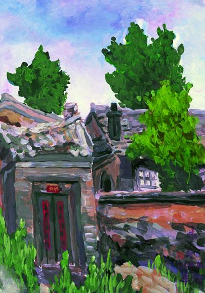 韩东光水粉作品