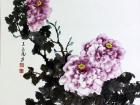 国画家王玉凤牡丹作品