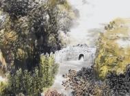 103号 马金才 《函谷关》 写意山水 尺寸：136X68