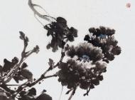 089号 曹文洛 《洛阳三月花似锦》 写意花鸟 尺寸：136x68