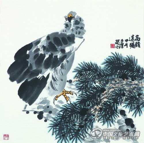 高瞻远瞩  68x68cm
