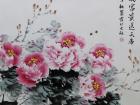 画家常丽霞花鸟作品《春风富贵送天香》
