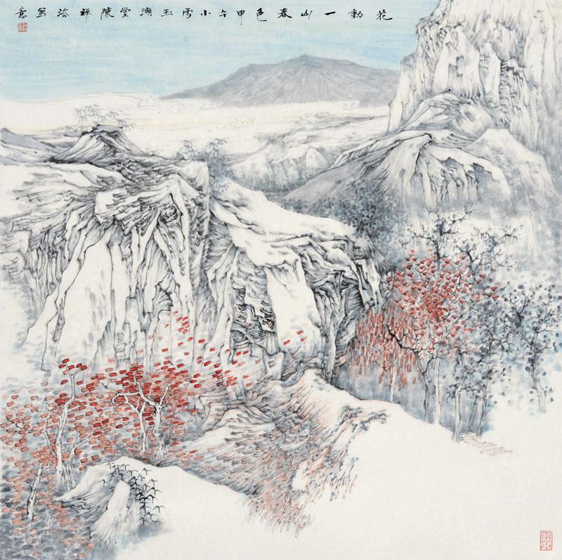 花动一山春色