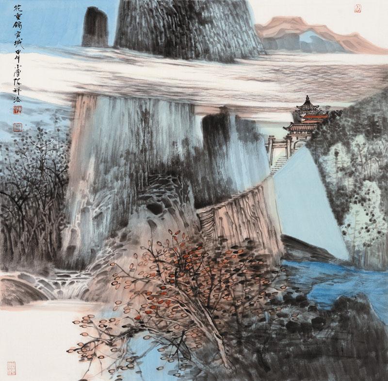 花重锦官城