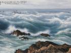 朵朵白云海上飘