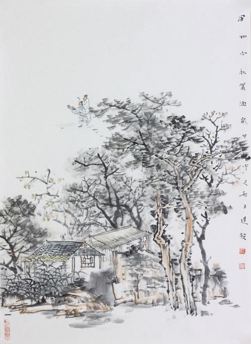 风物向秋潇洒-山水-王建超作品-国画家王建超 官方