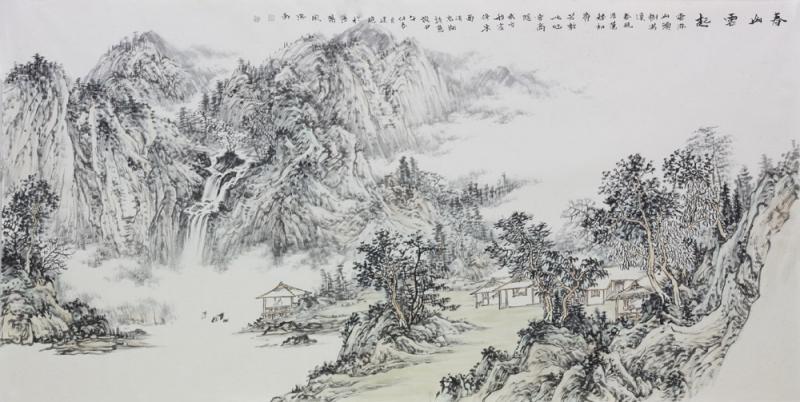 春山云起-山水-王建超作品-国画家王建超 官方网站-文化艺术网