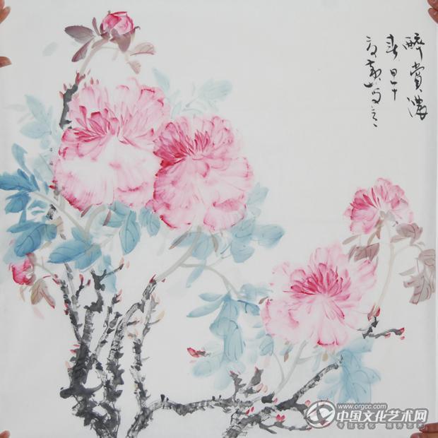 画家黄山花鸟作品《醉赏浓春》