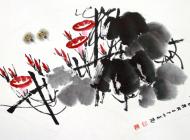 《高歌朝阳》32cmX63cm