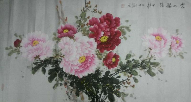 画家郝淑琳花鸟作品