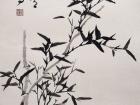 书画家郭朝卿花鸟作品《竹子》