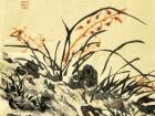 书画家郭朝卿花鸟作品《幽兰》