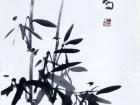 书画家郭朝卿花鸟作品《有志可凌云》